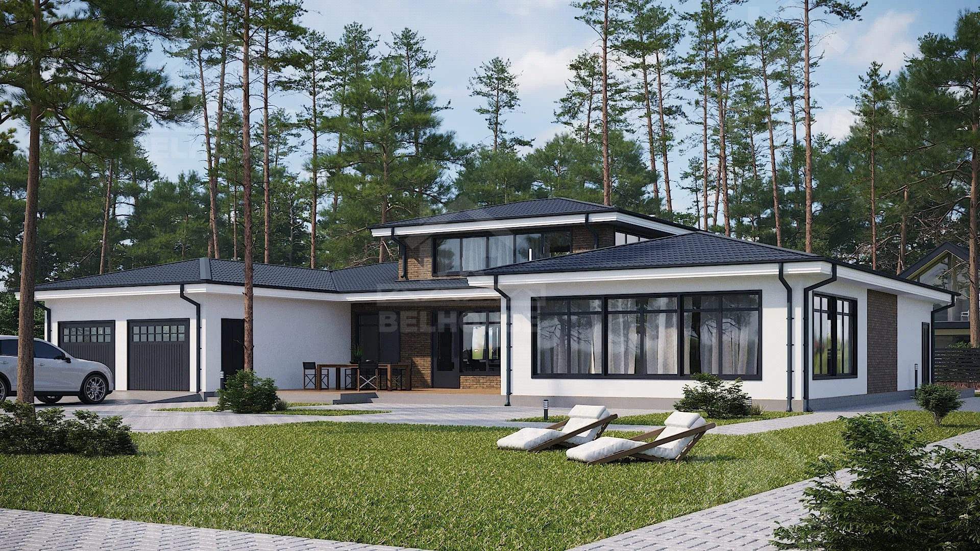 Дом из газобетона, проект №259к