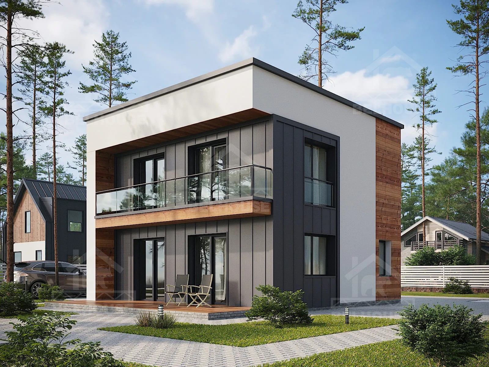 Дом из газобетона, проект №261к