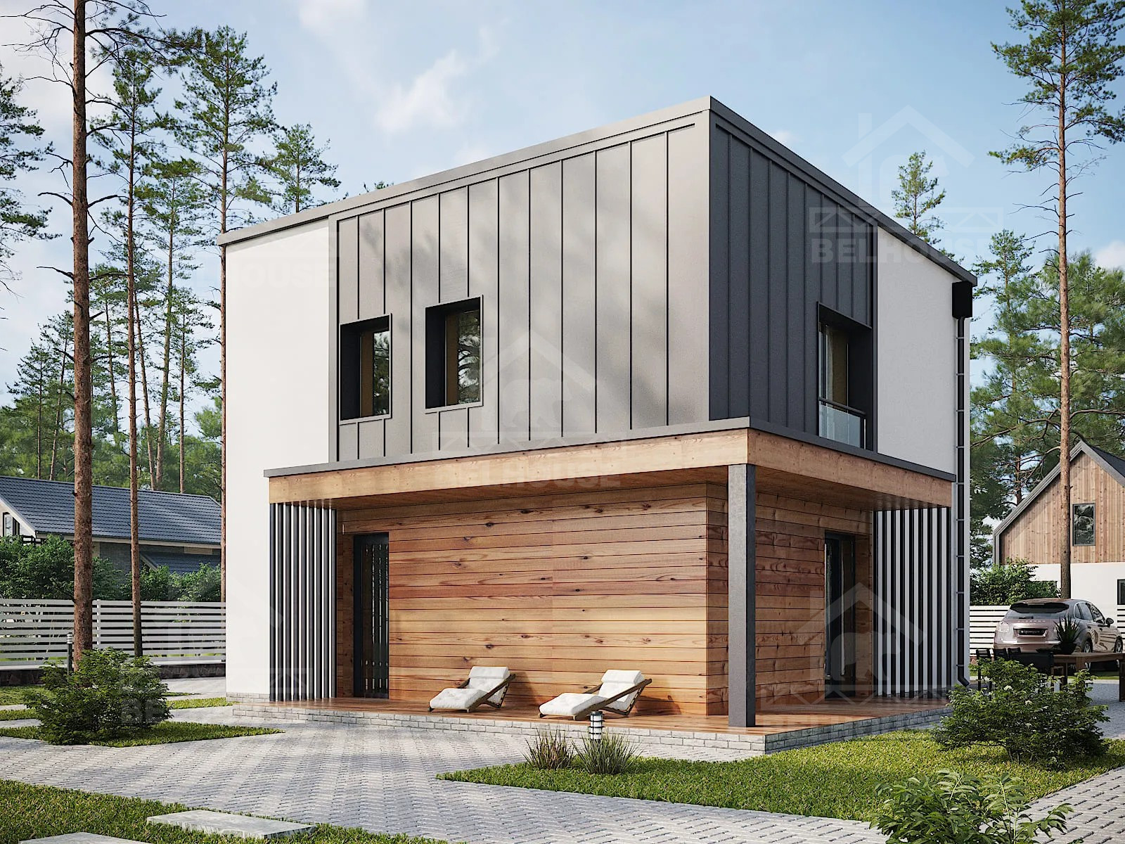 Дом из газобетона, проект №261к