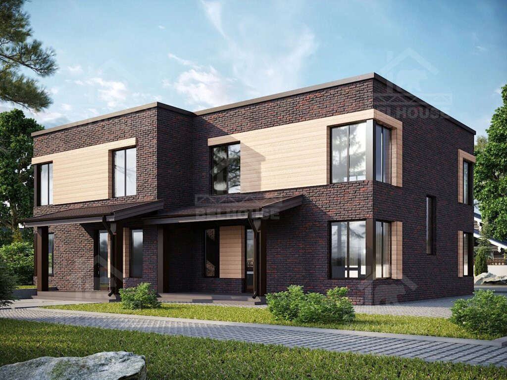 Каркасный дуплекс, проект №263Д