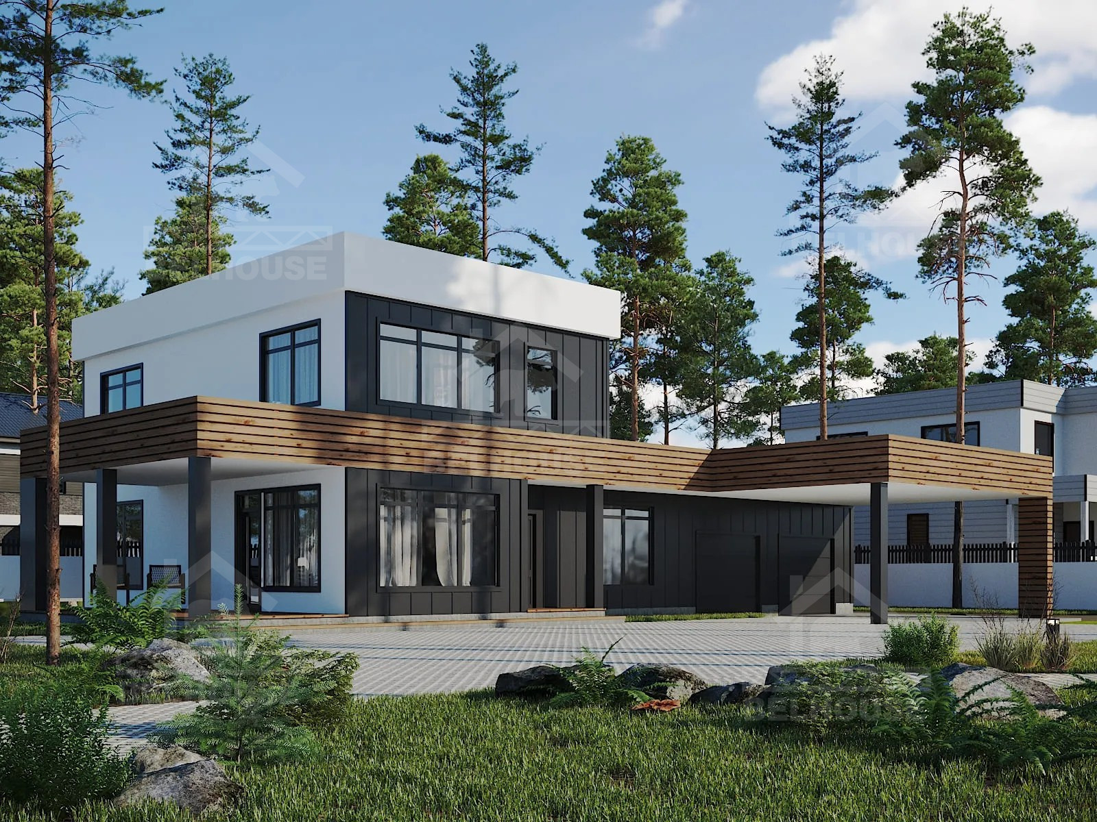 Дом из газобетона, проект №264к