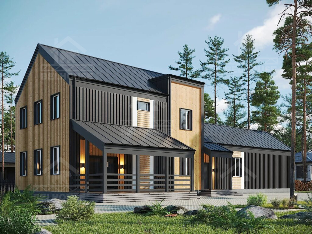 Каркасный барнхаус, проект №266