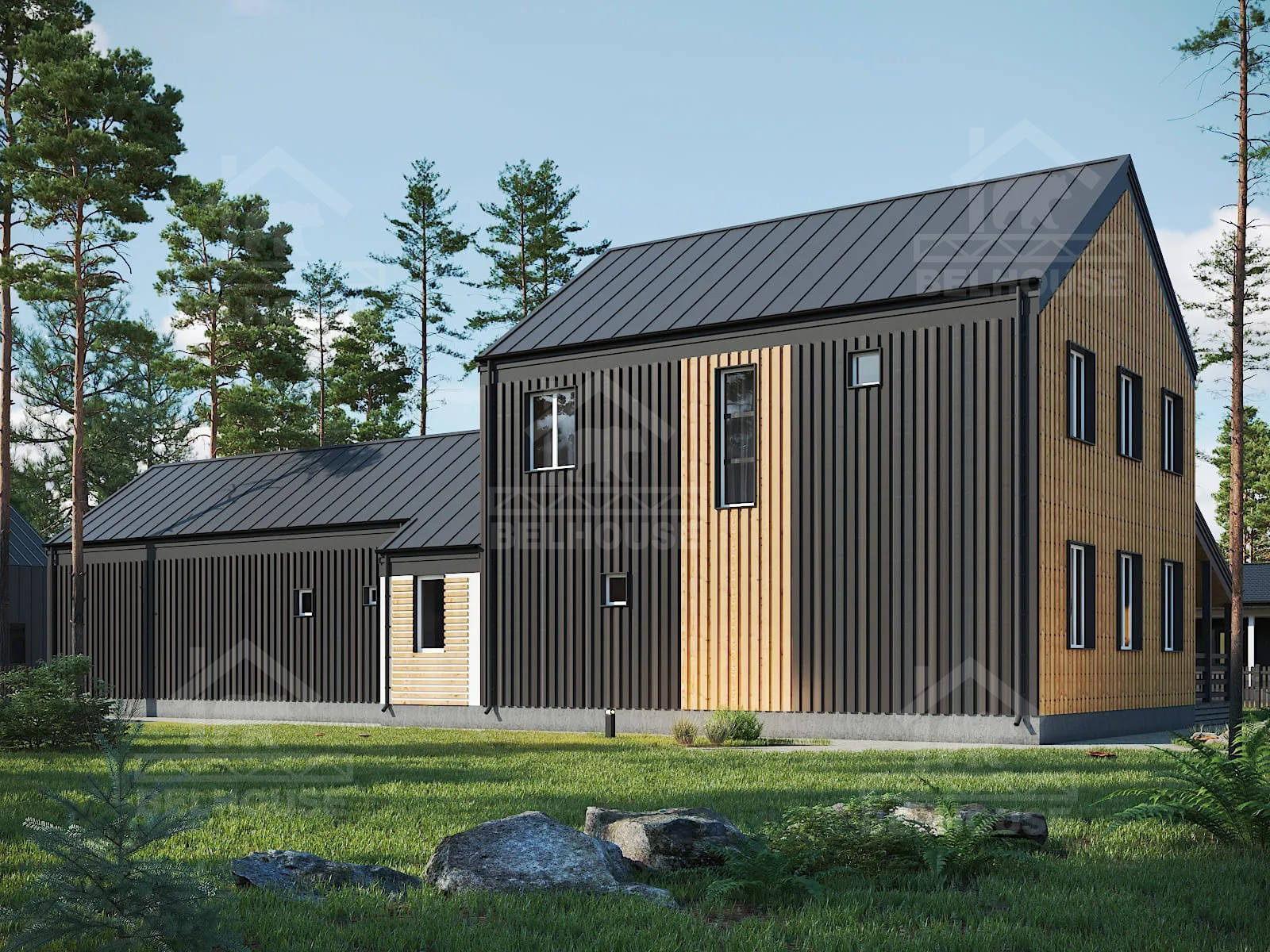 Каркасный барнхаус, проект №266