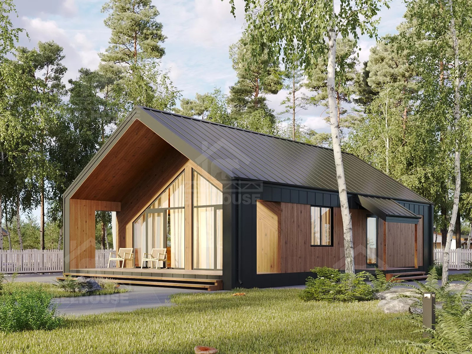 Каркасный барнхаус, проект №267