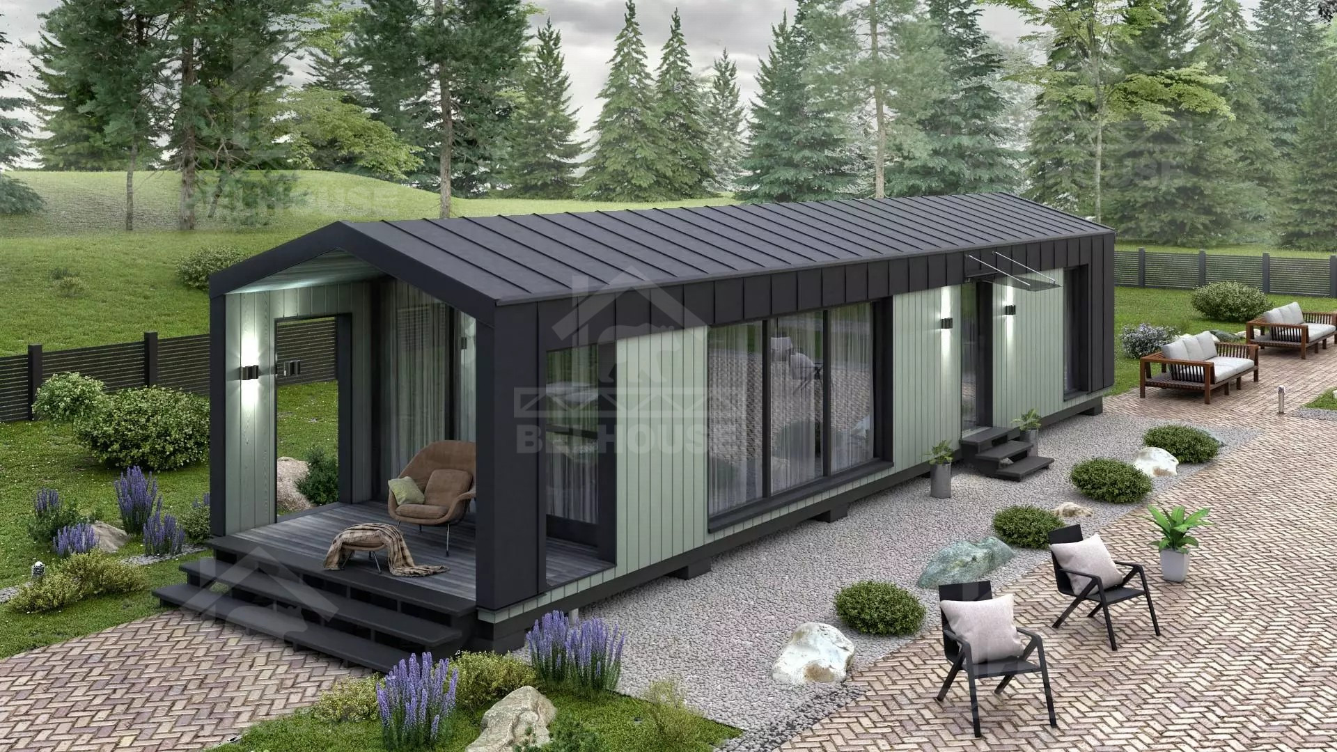 Каркасный барнхаус, проект №275