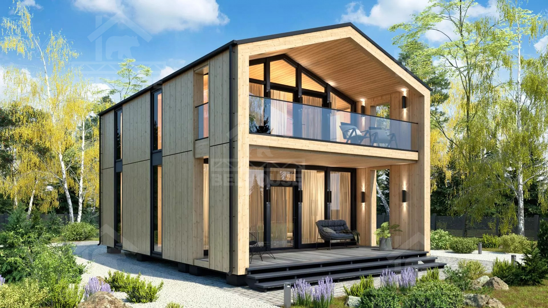 Каркасный барнхаус, проект №284