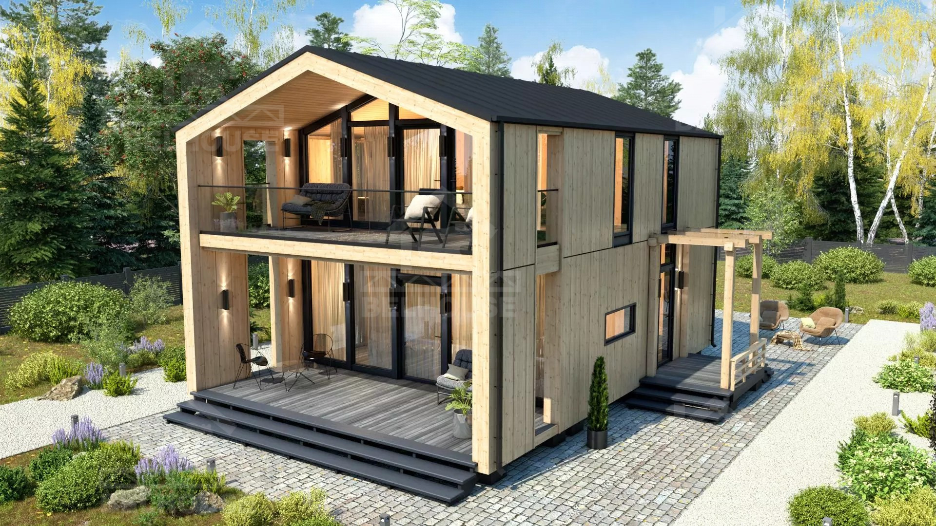 Каркасный барнхаус, проект №284