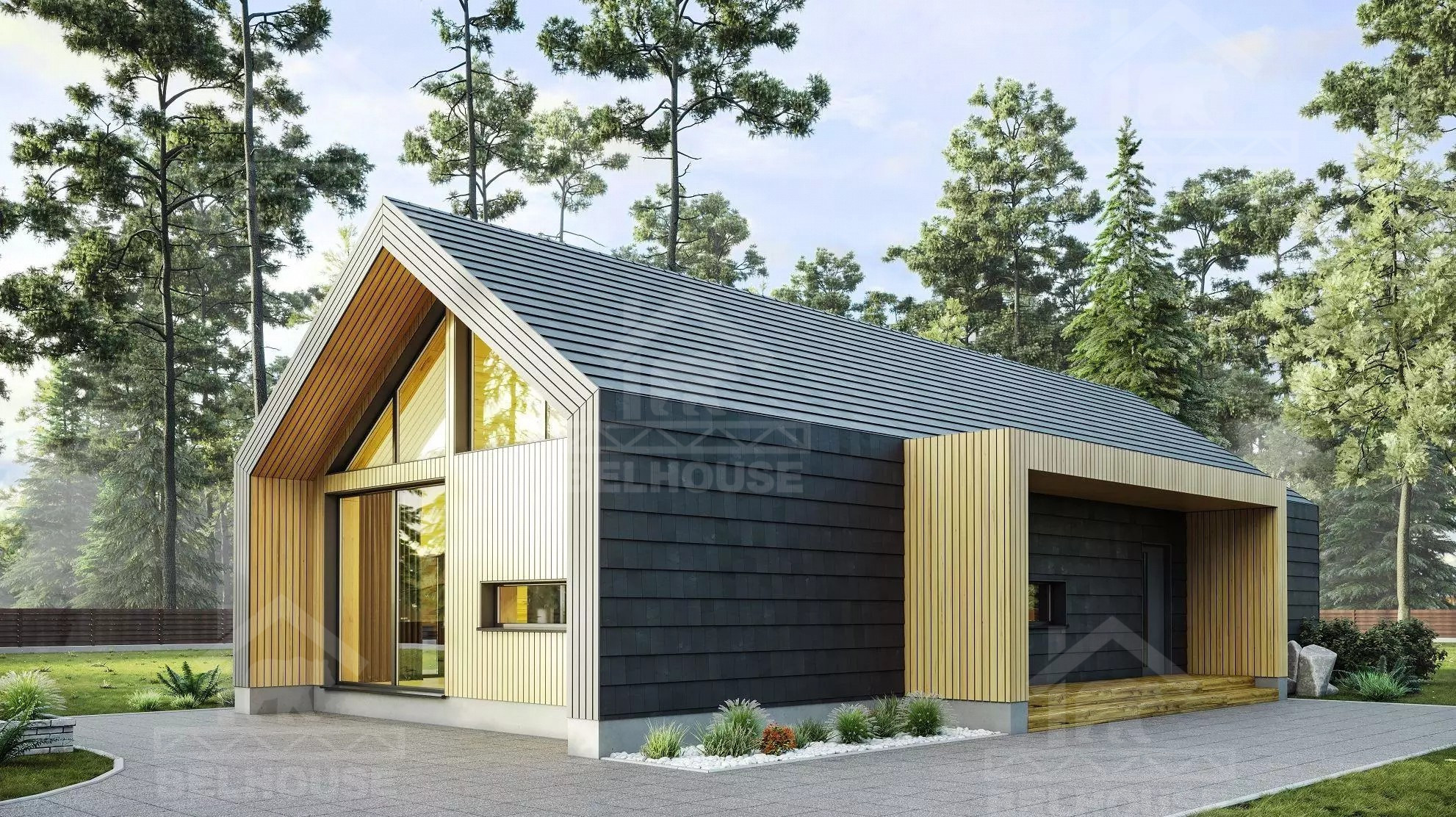 Каркасный барнхаус, проект №286