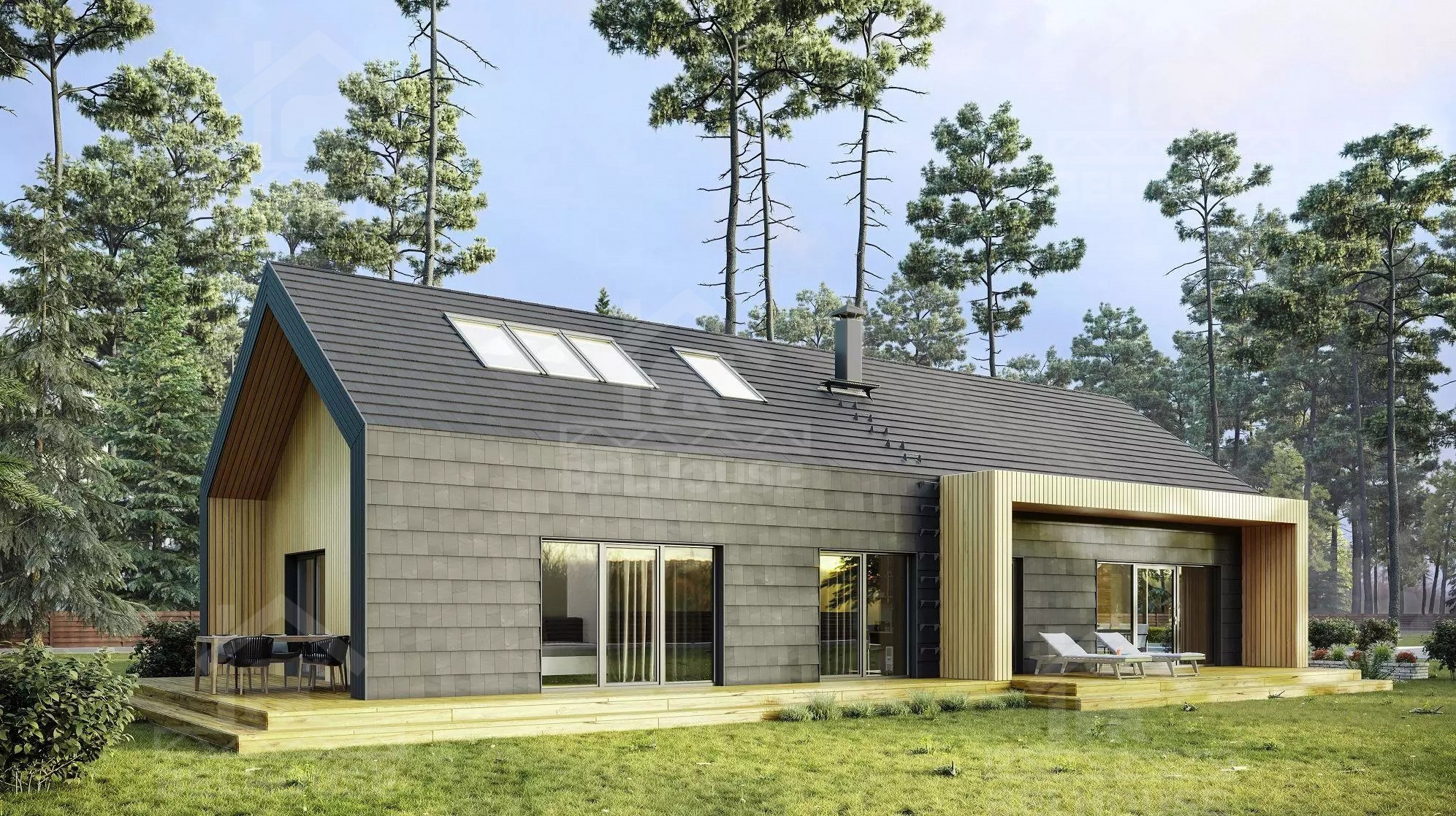 Каркасный барнхаус, проект №286