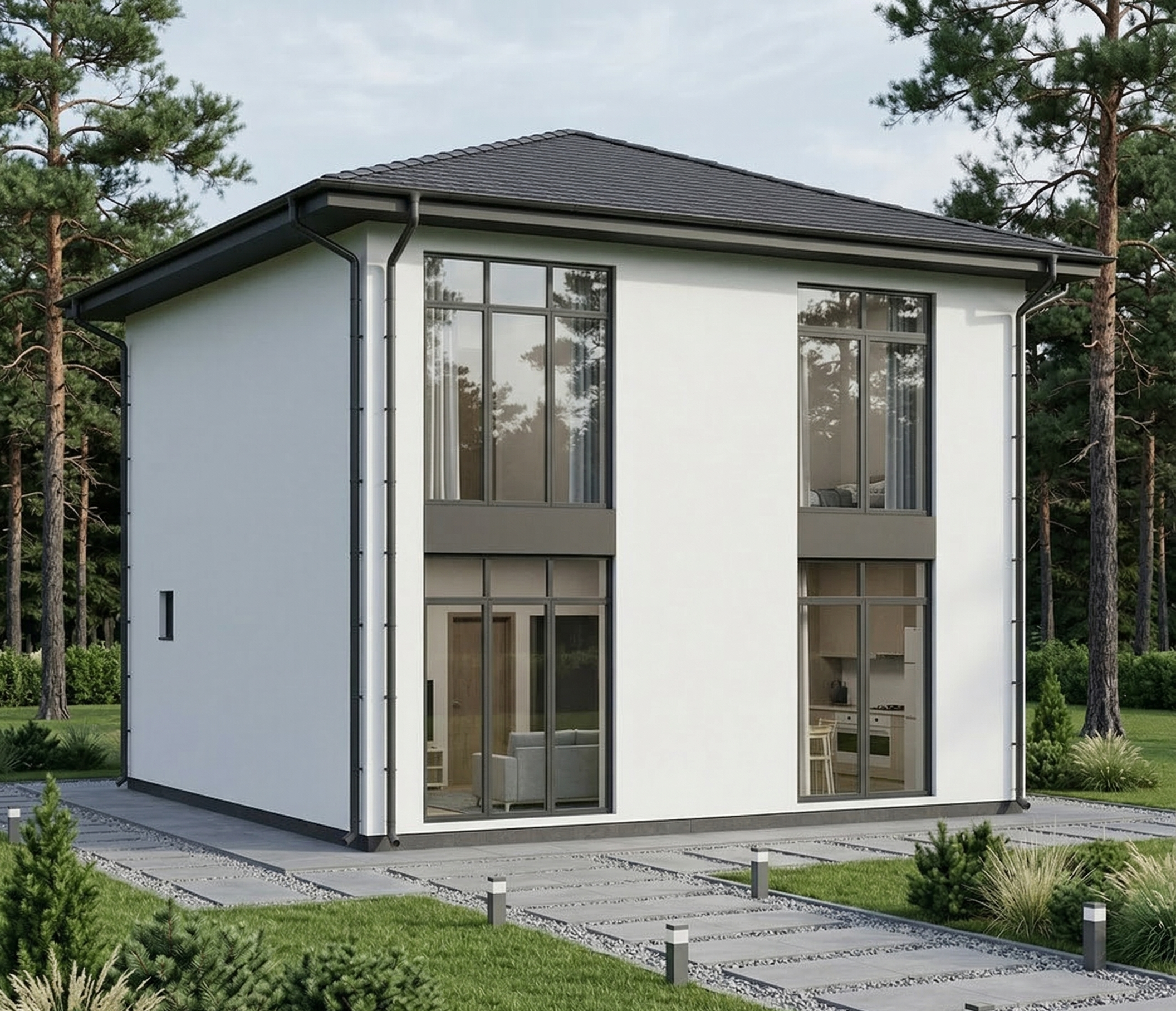 Каркасный дом, проект №385