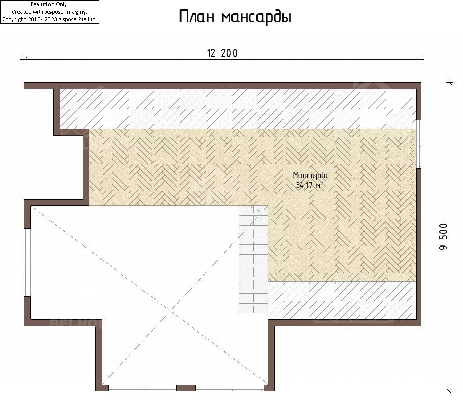 Каркасный дом, проект №313 - планировка