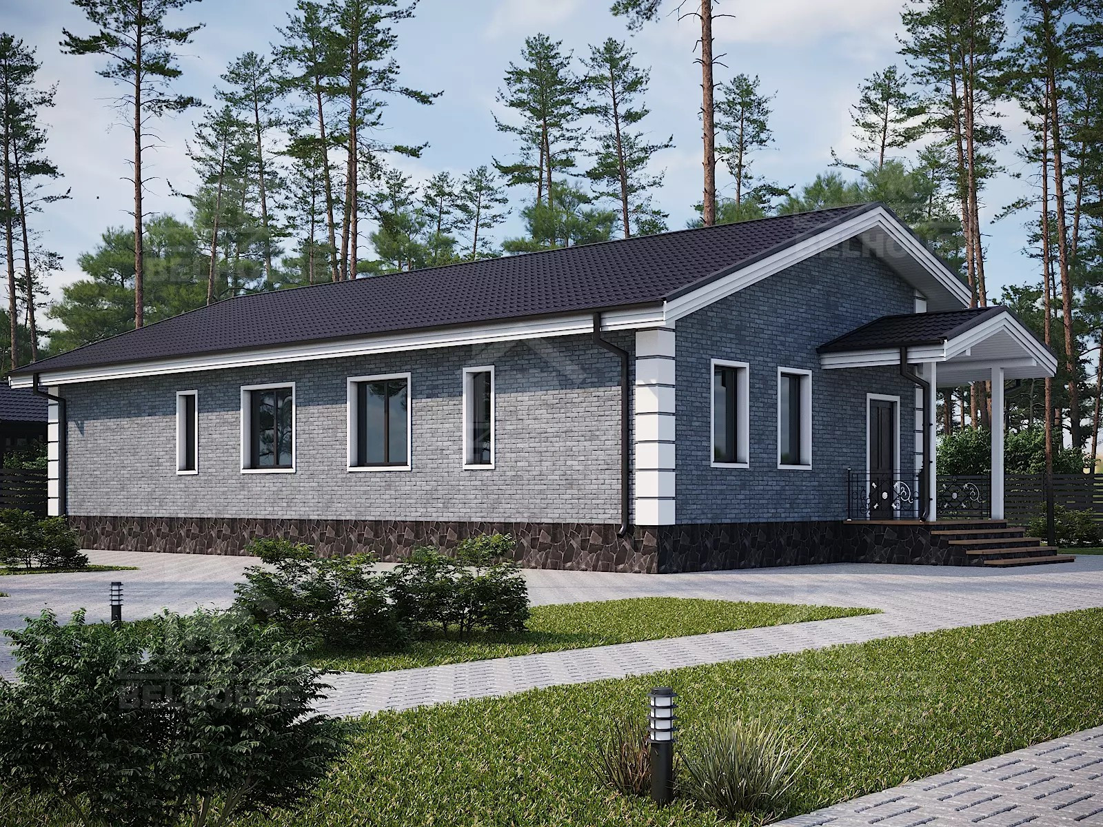 Дом из газобетона, проект №315к