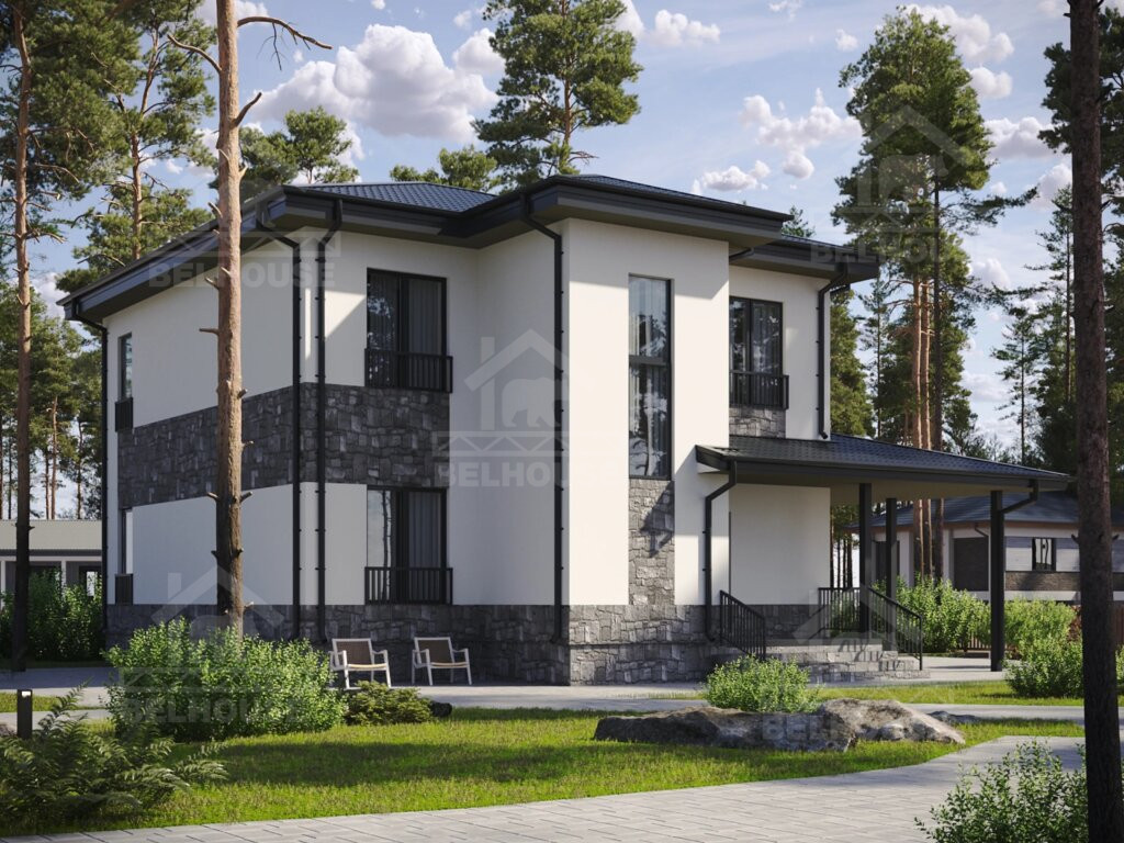 Дом из газобетона, проект №319к