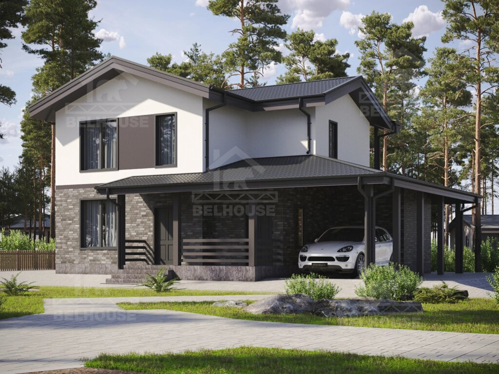 Дом из газобетона, проект №320к