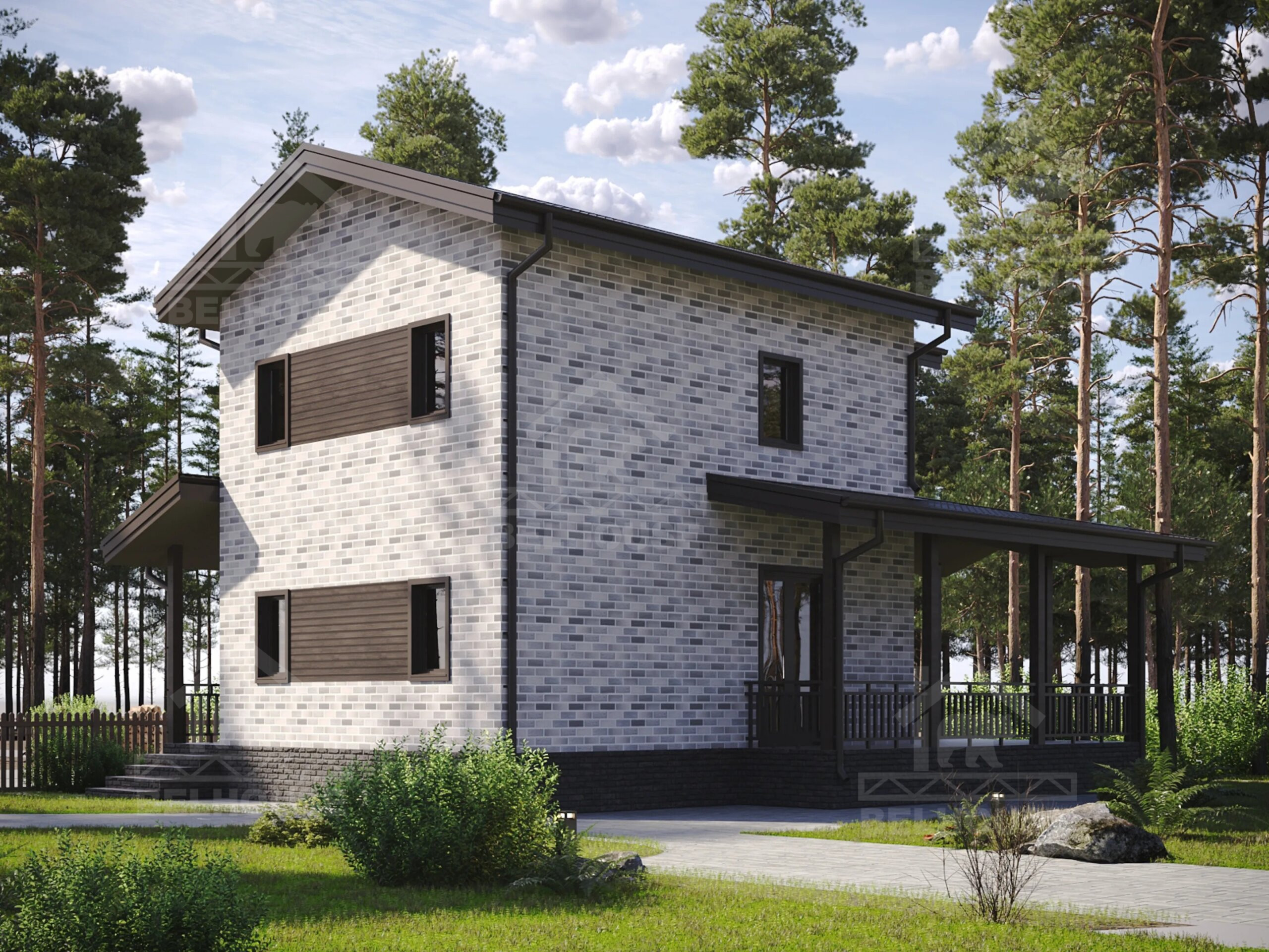 Дом из газобетона, проект №326к