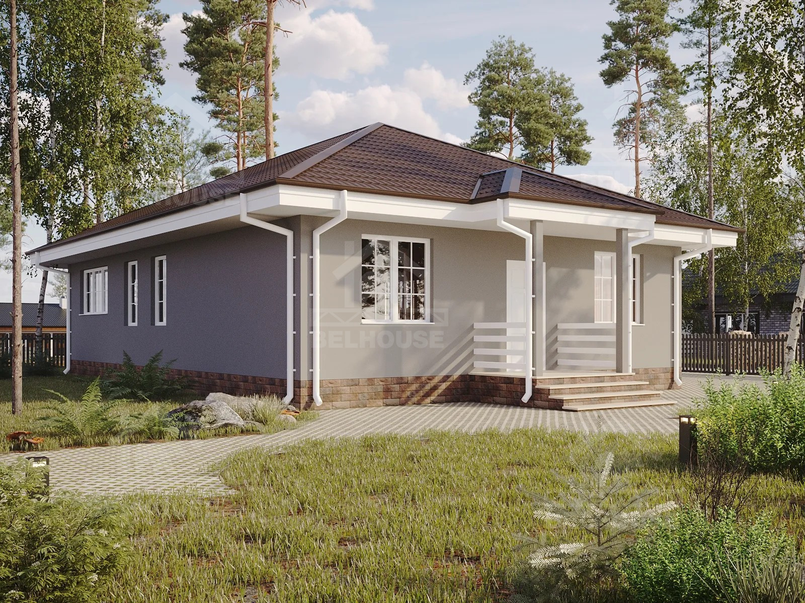 Дом из газобетона, проект №331к