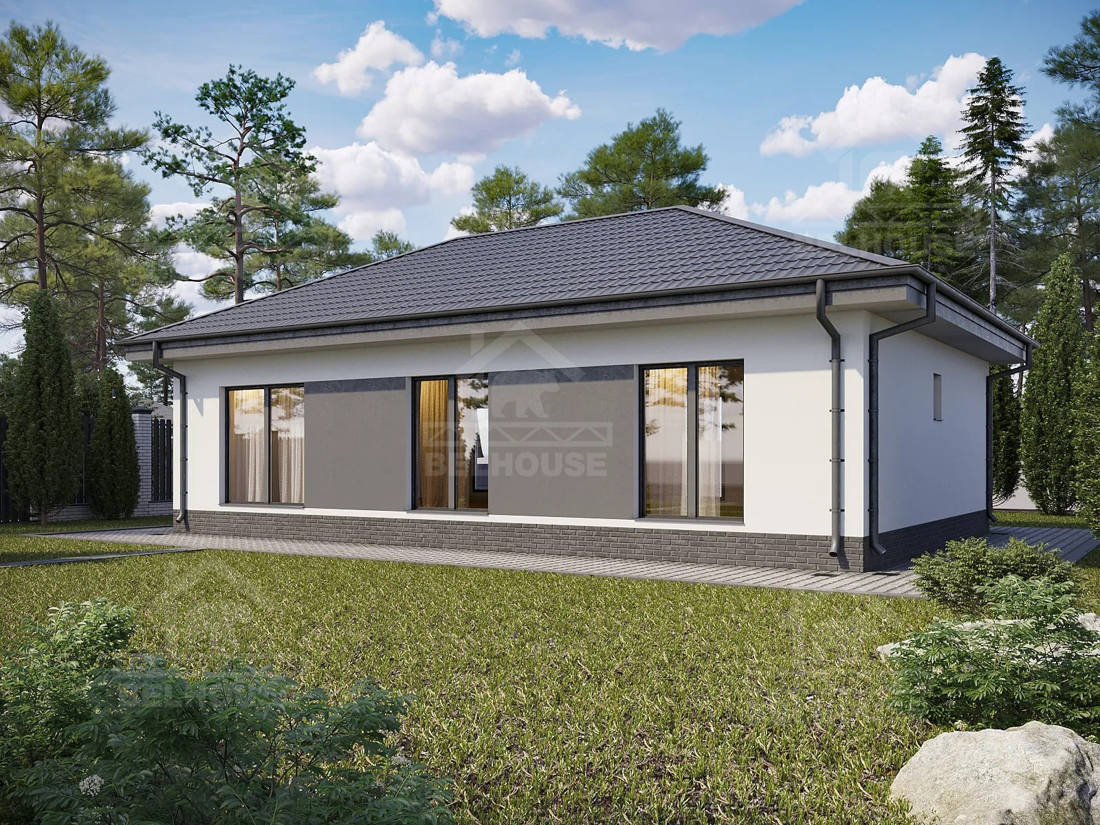 Каркасный дом, проект №332