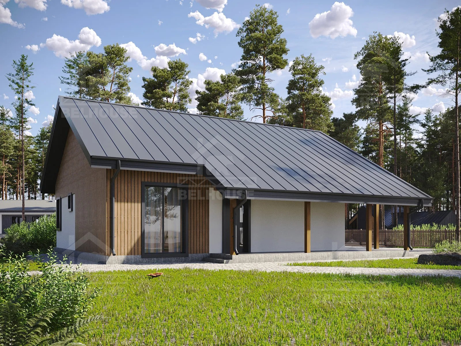 Каркасный дом, проект №334