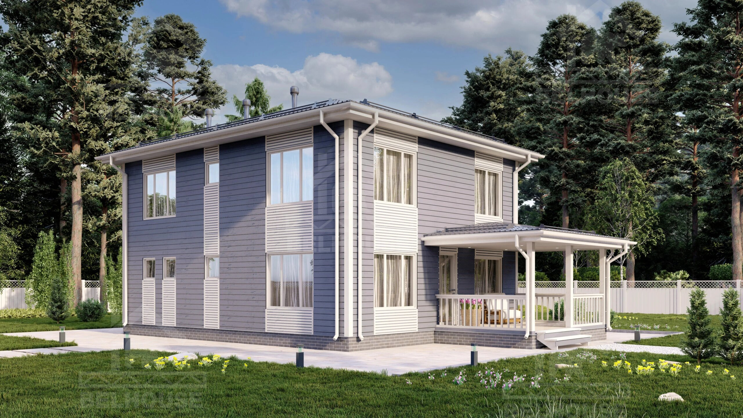 Каркасный дом, проект №335