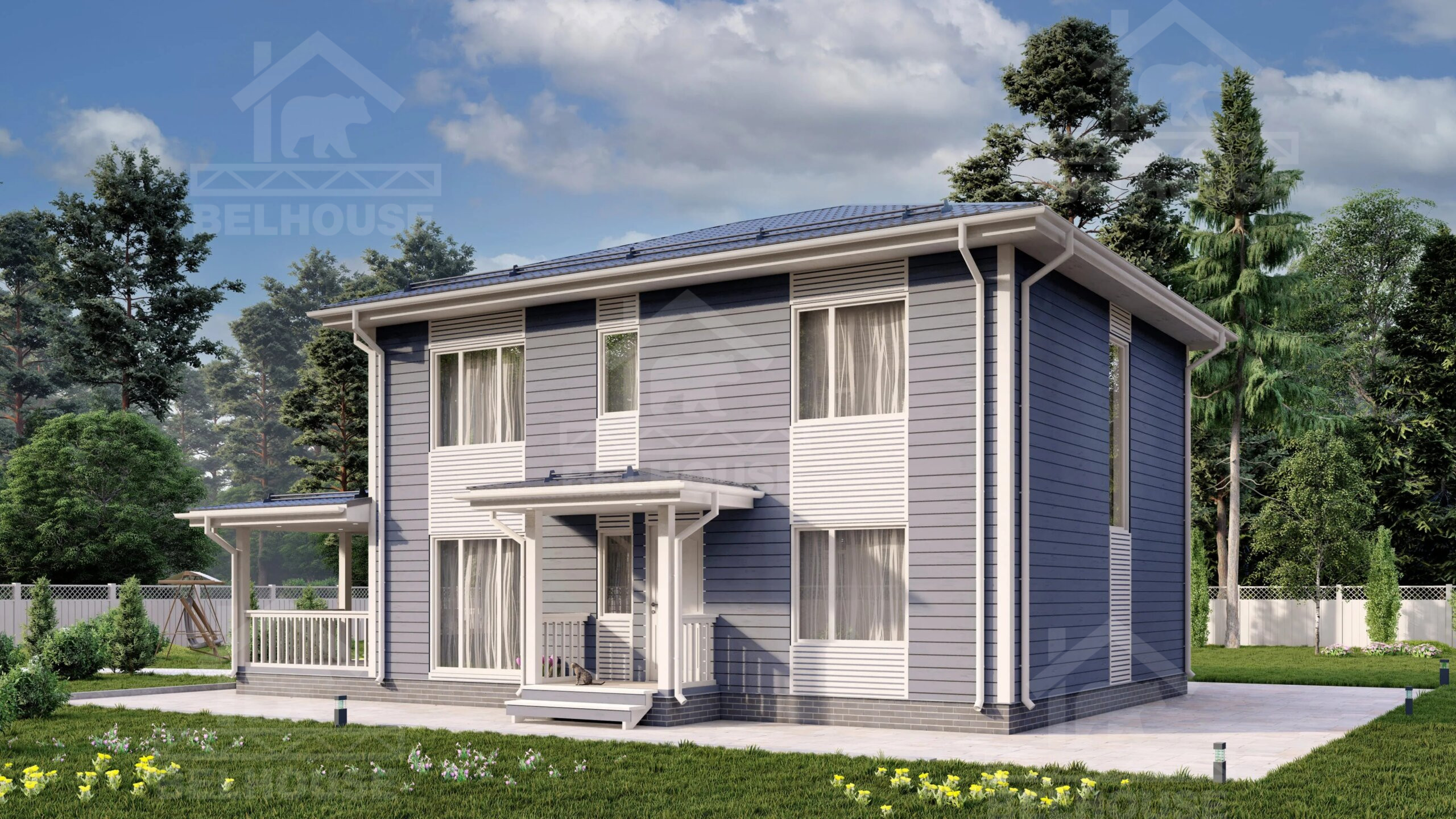 Каркасный дом, проект №335