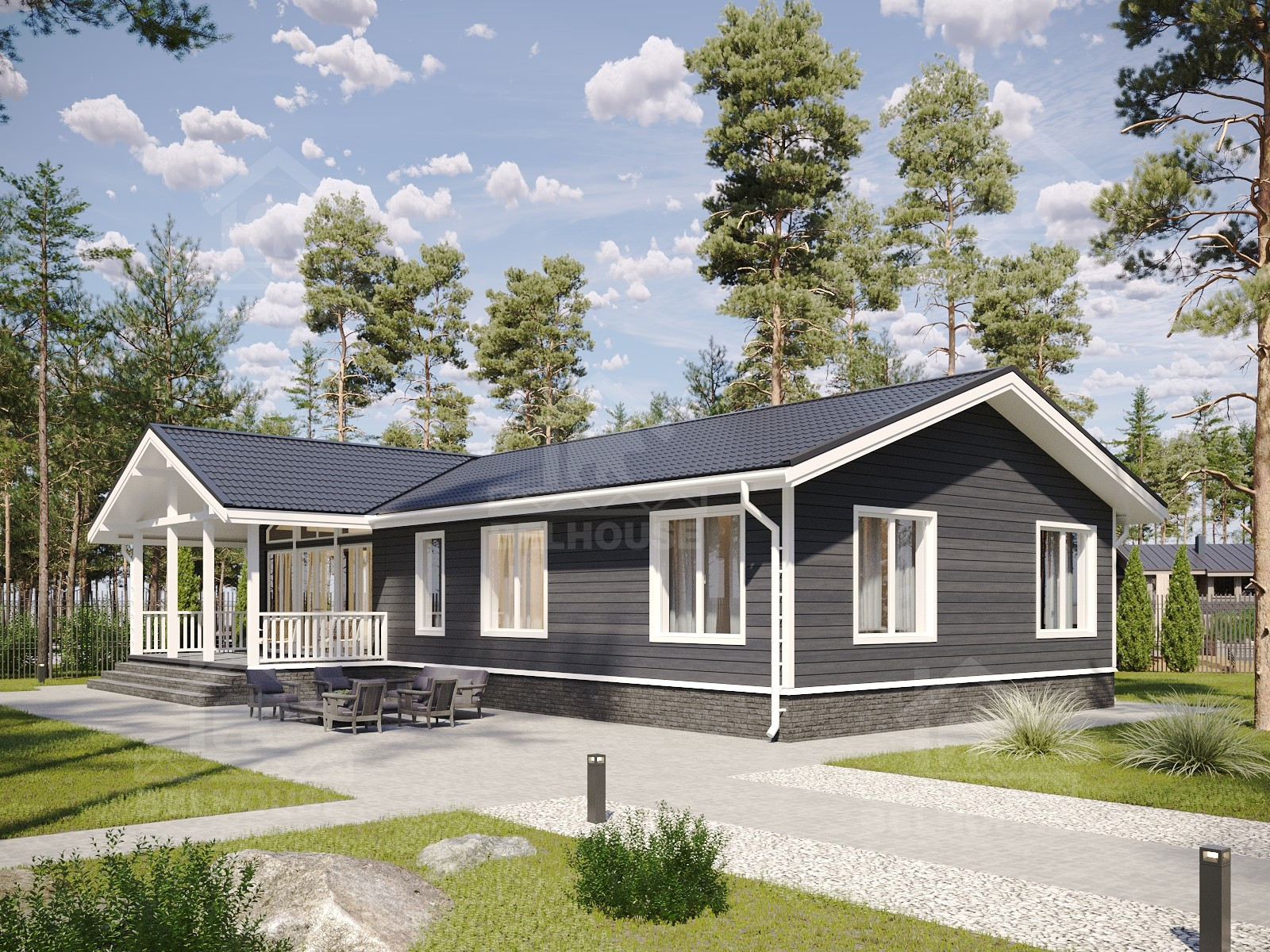 Дом из газобетона, проект №353к