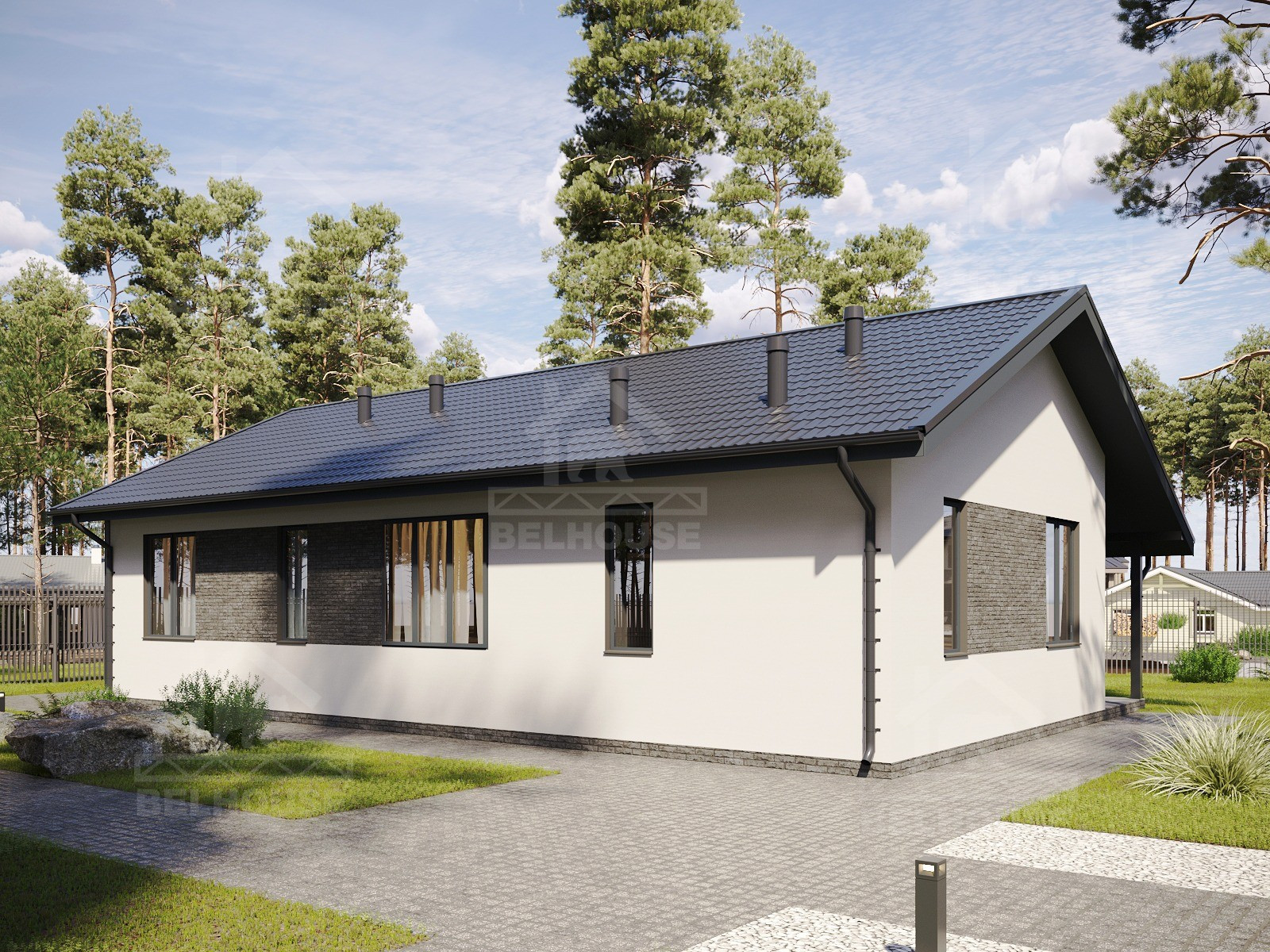 Дом из газобетона, проект №354к