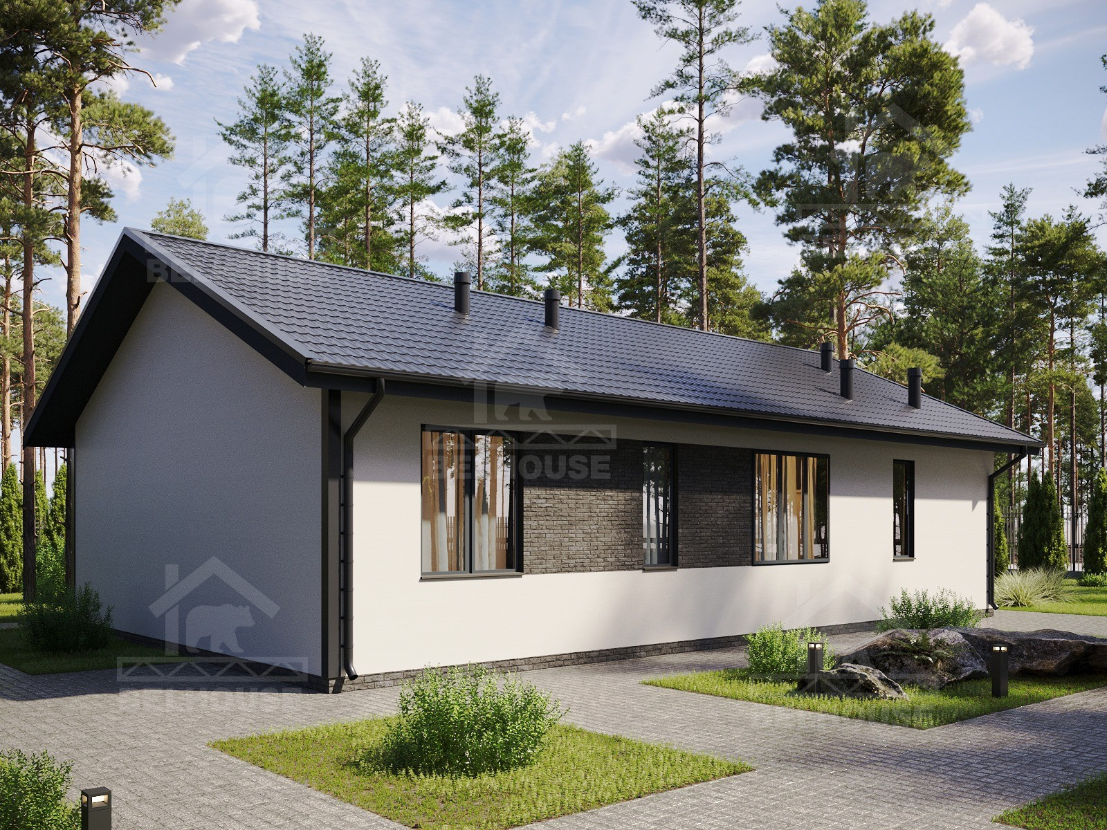 Дом из газобетона, проект №354к