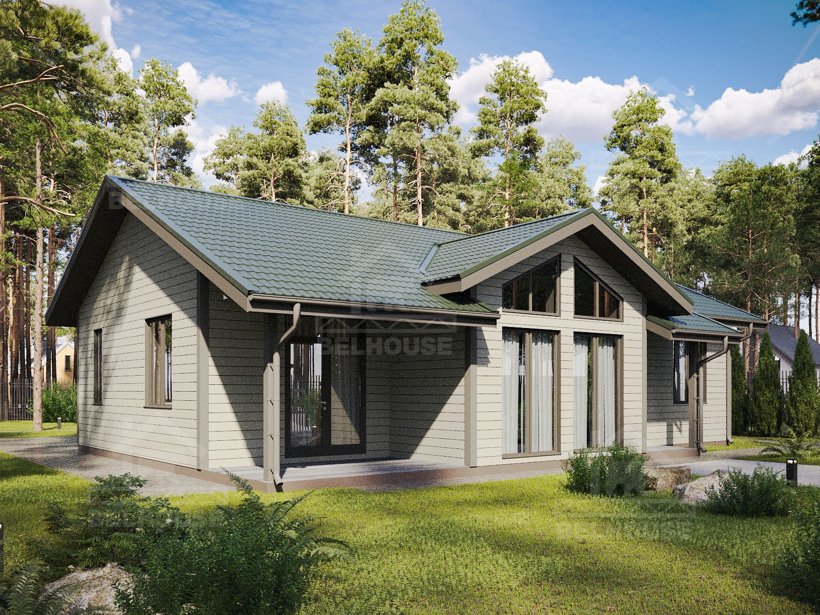 Дом из газобетона, проект №354к