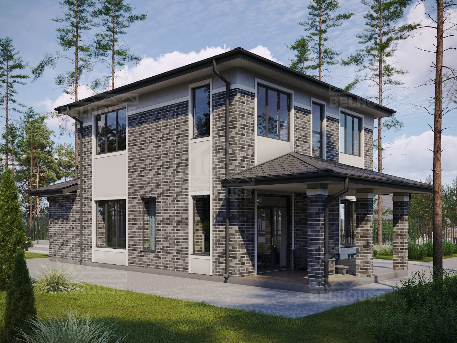 Дом из газобетона, проект №358к