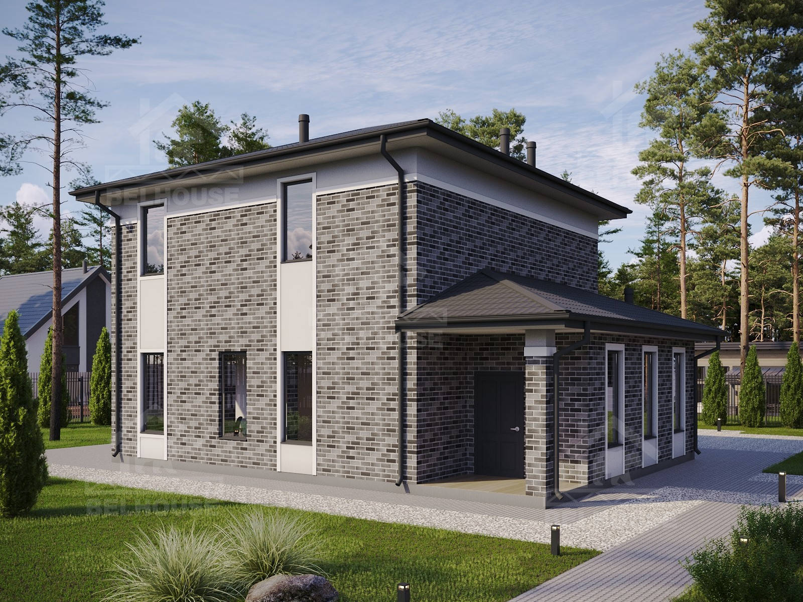 Дом из газобетона, проект №358к