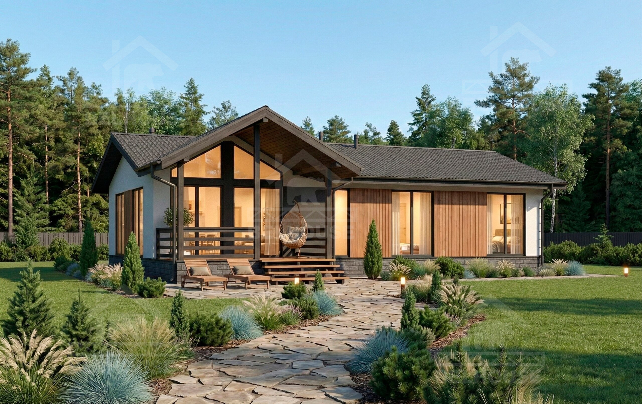 Дом из газобетона, проект №364к