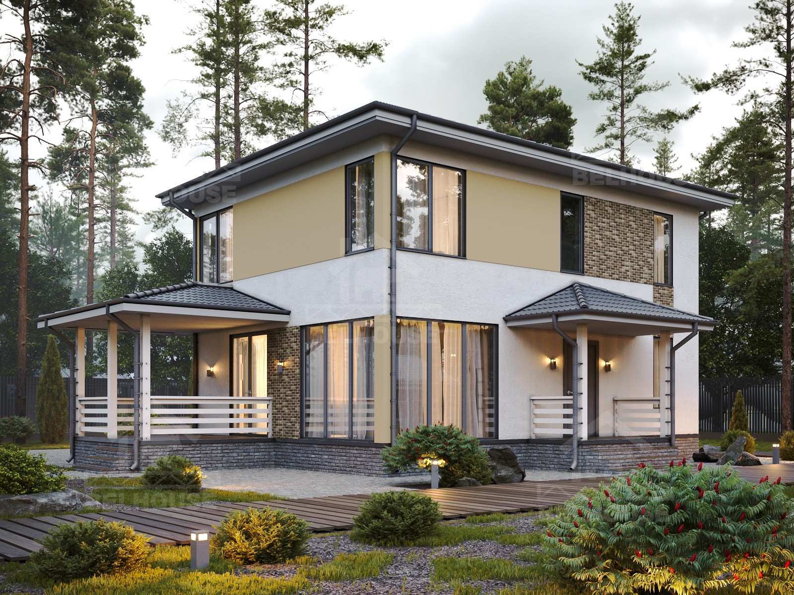 Дом из газобетона, проект №367к