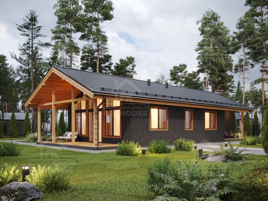 Дом из газобетона, проект №372к