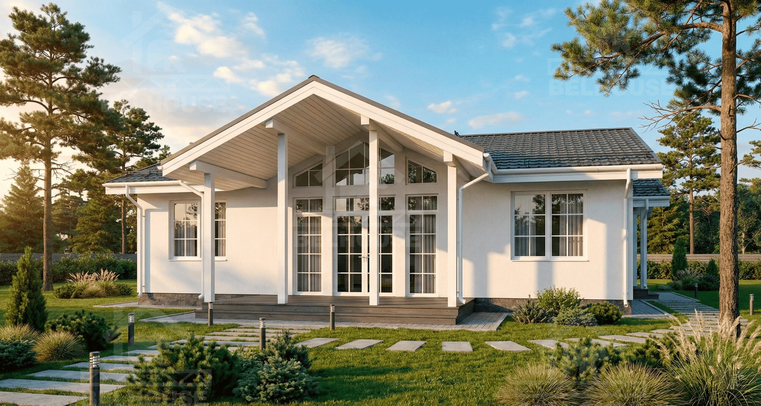 Дом из газобетона, проект №374к