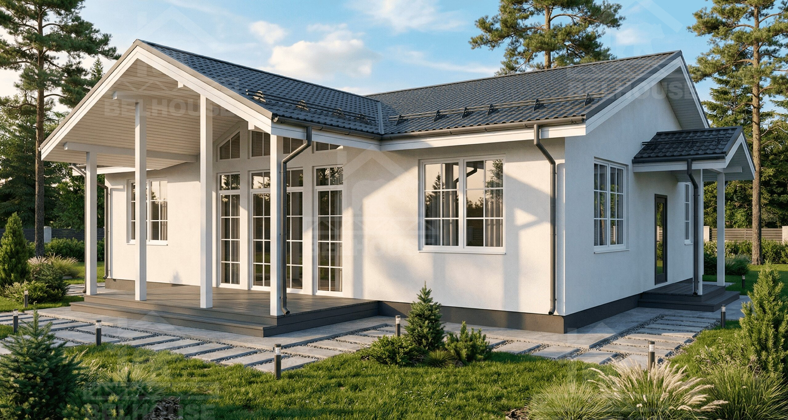 Дом из газобетона, проект №374к