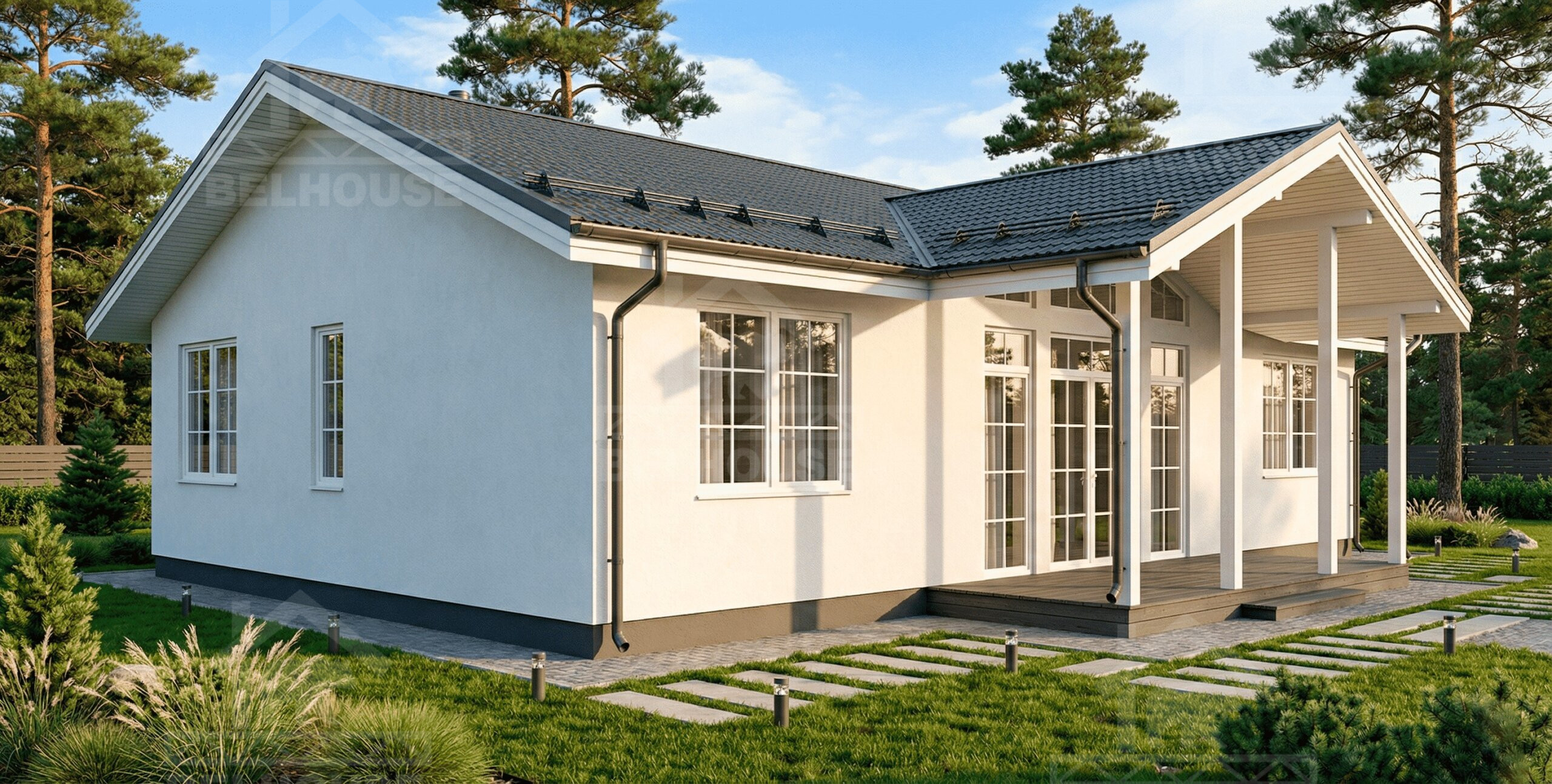 Дом из газобетона, проект №374к