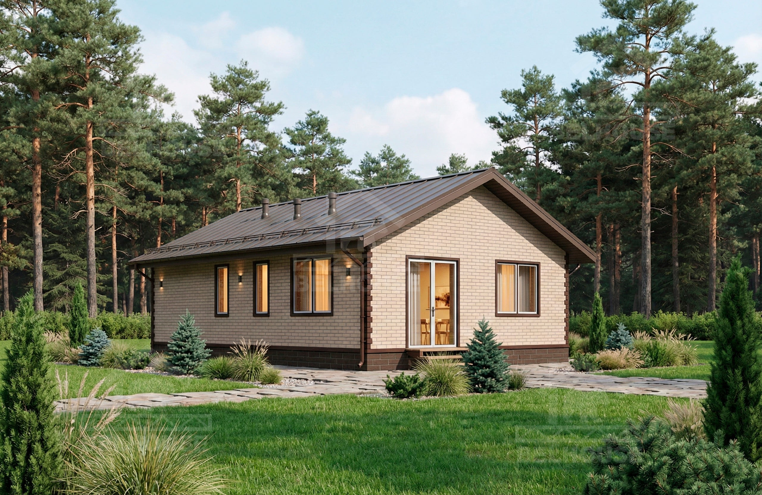 Дом из газобетона, проект №379к