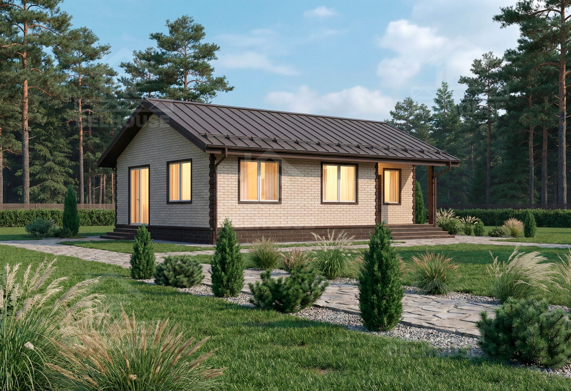 Дом из газобетона, проект №379к