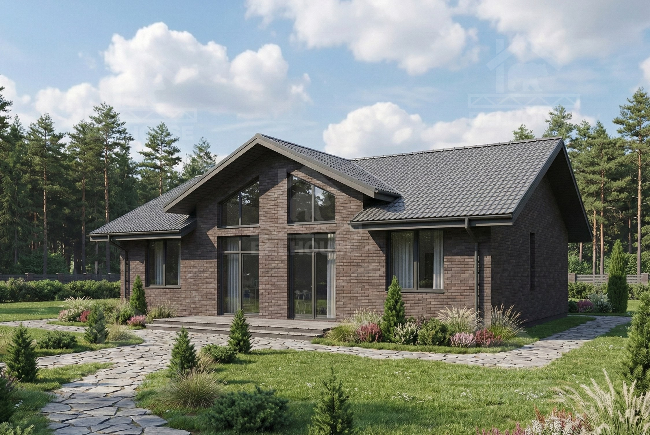 Дом из газобетона, проект №381к