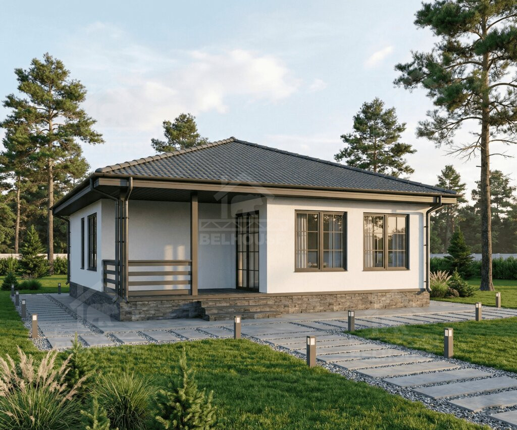 Дом из газобетона, проект №383к