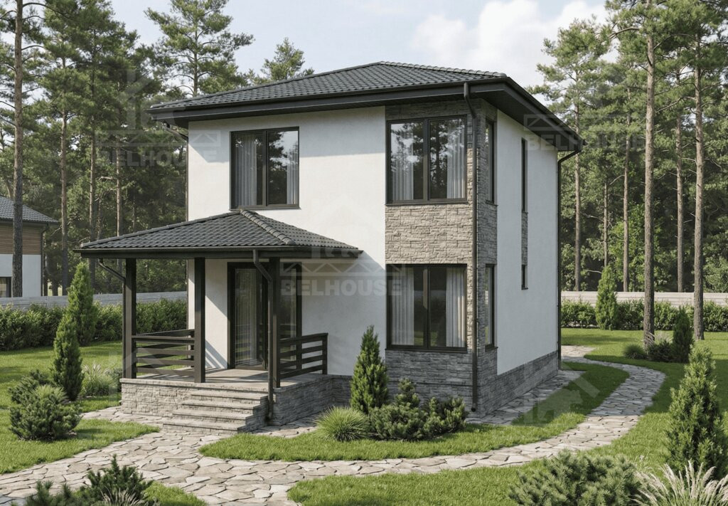 Каркасный дом, проект №384