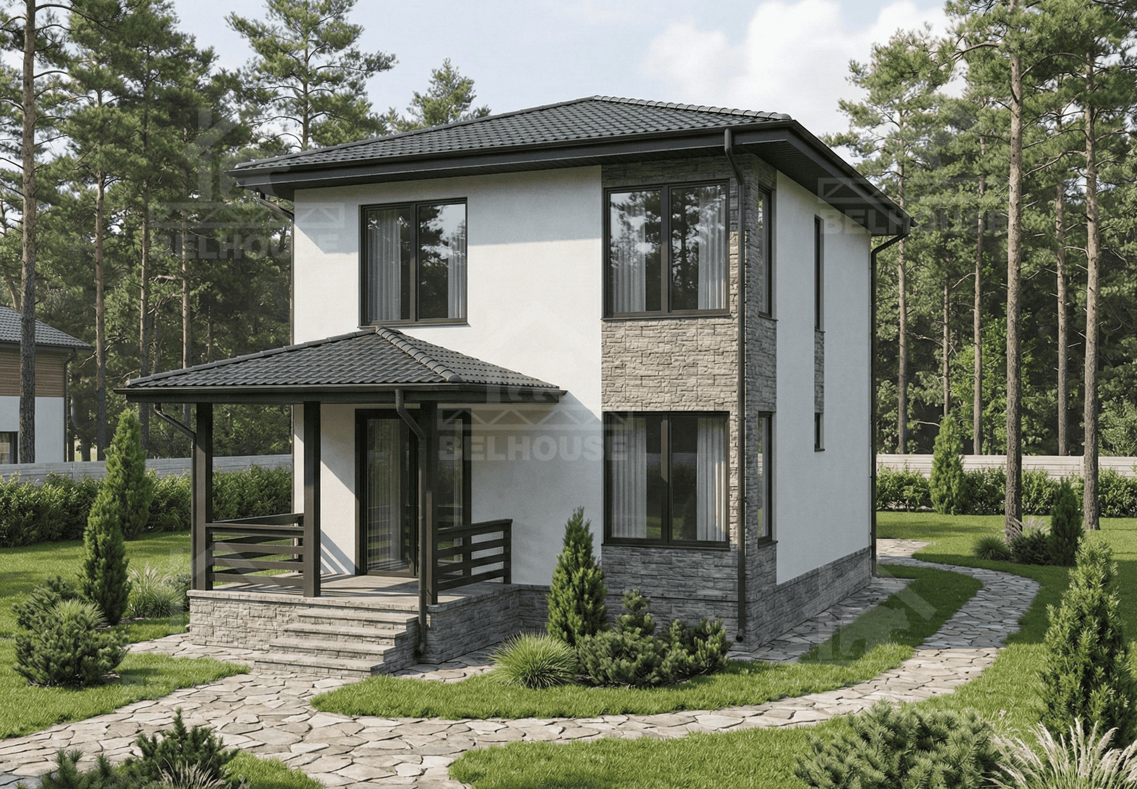 Каркасный дом, проект №384