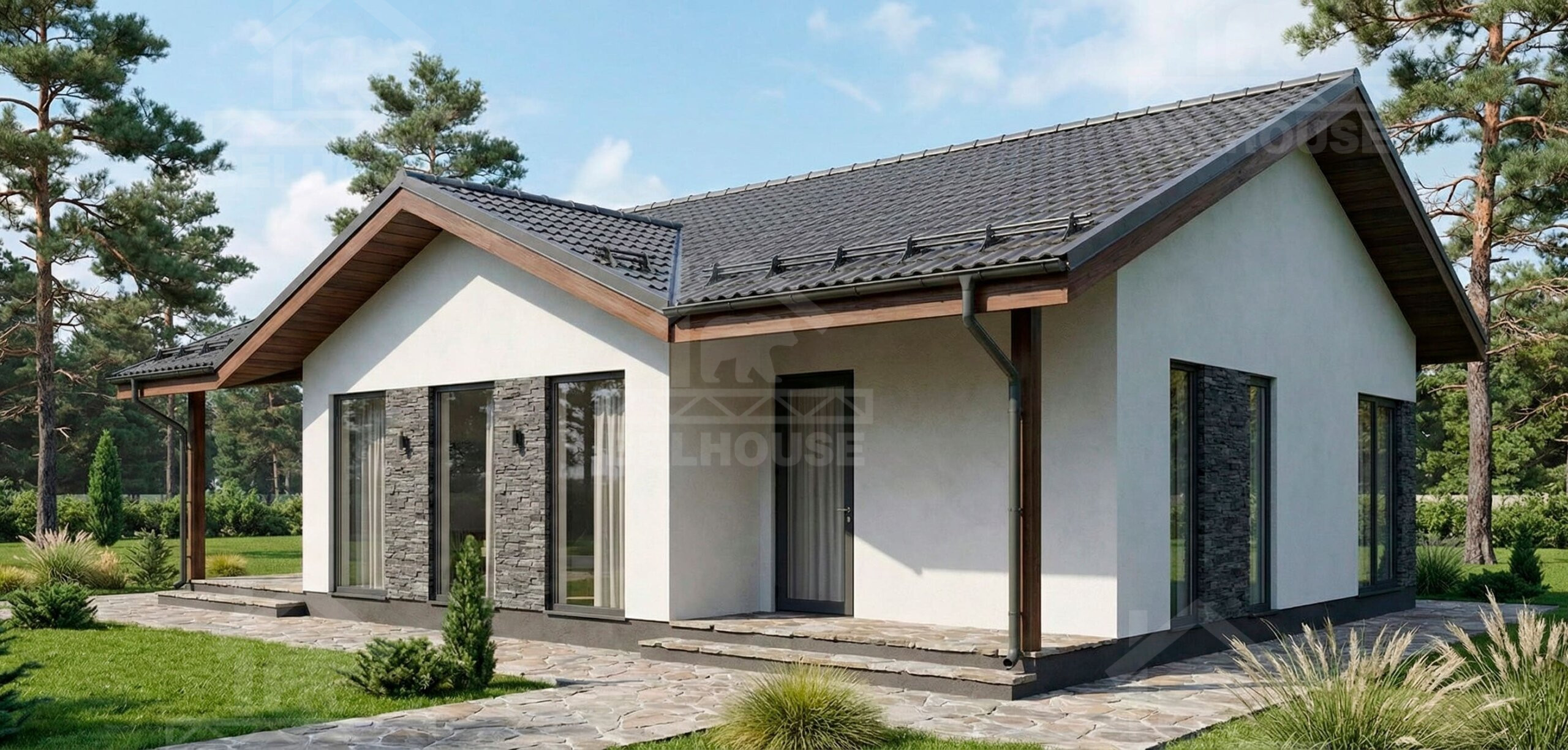 Дом из газобетона, проект №7к