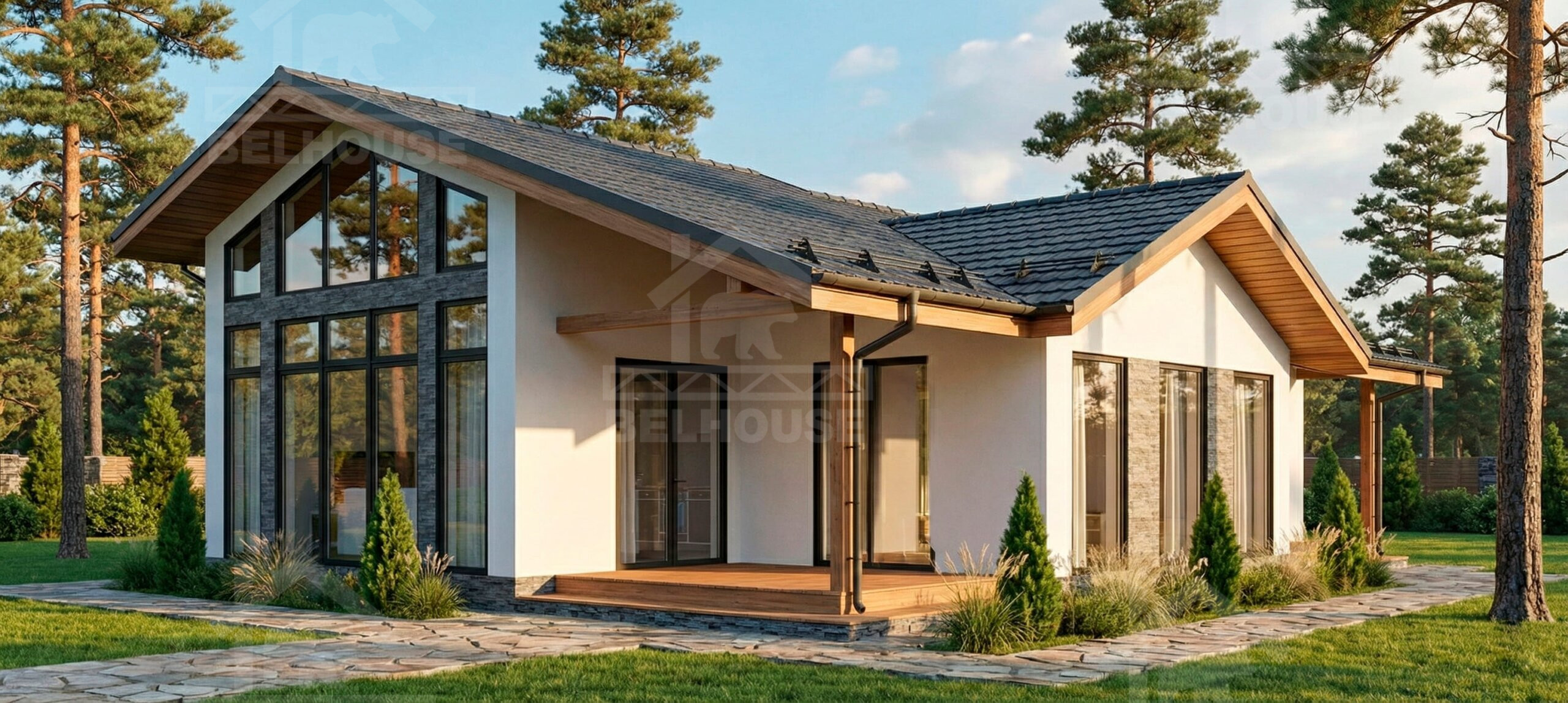 Дом из газобетона, проект №7к