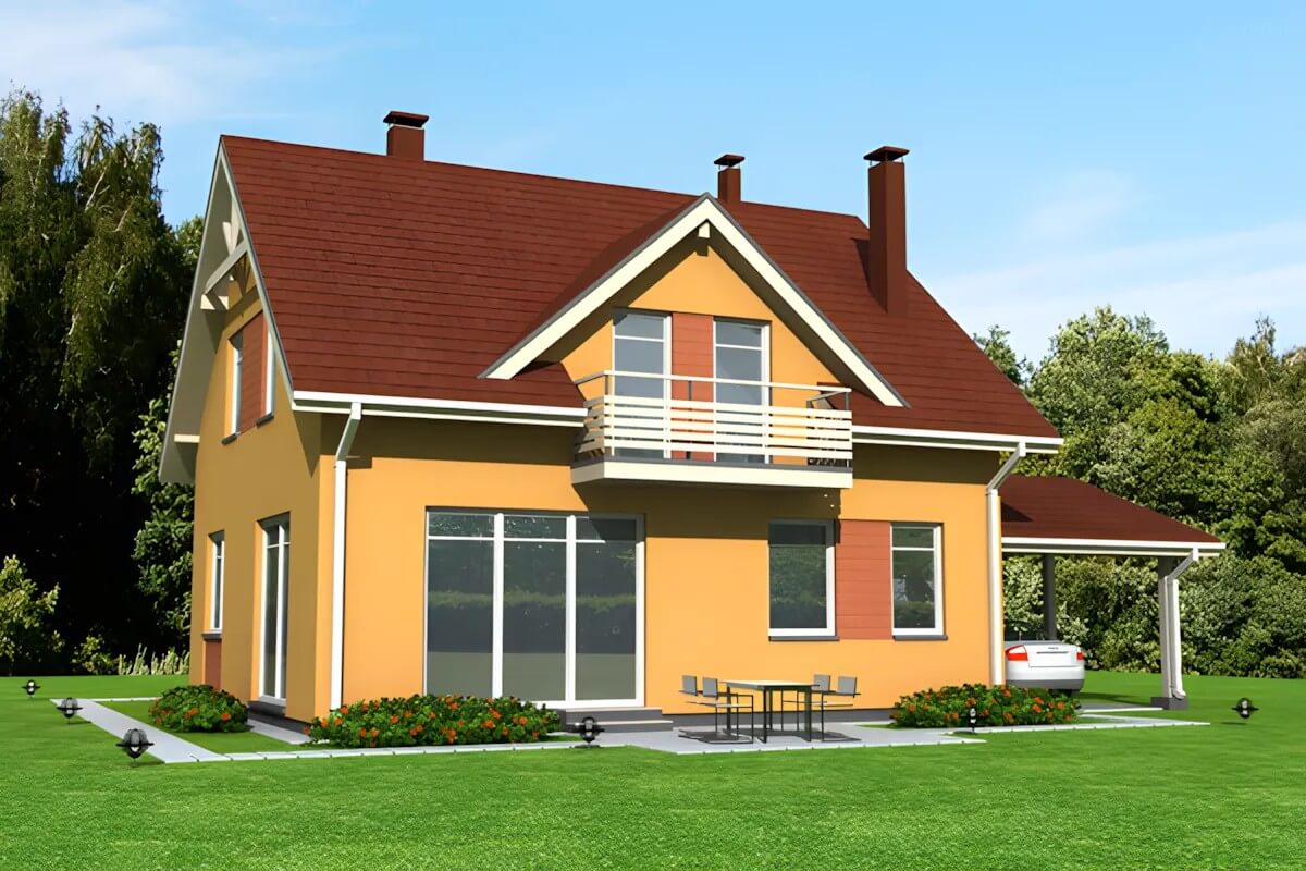 Каркасный дом, проект №90