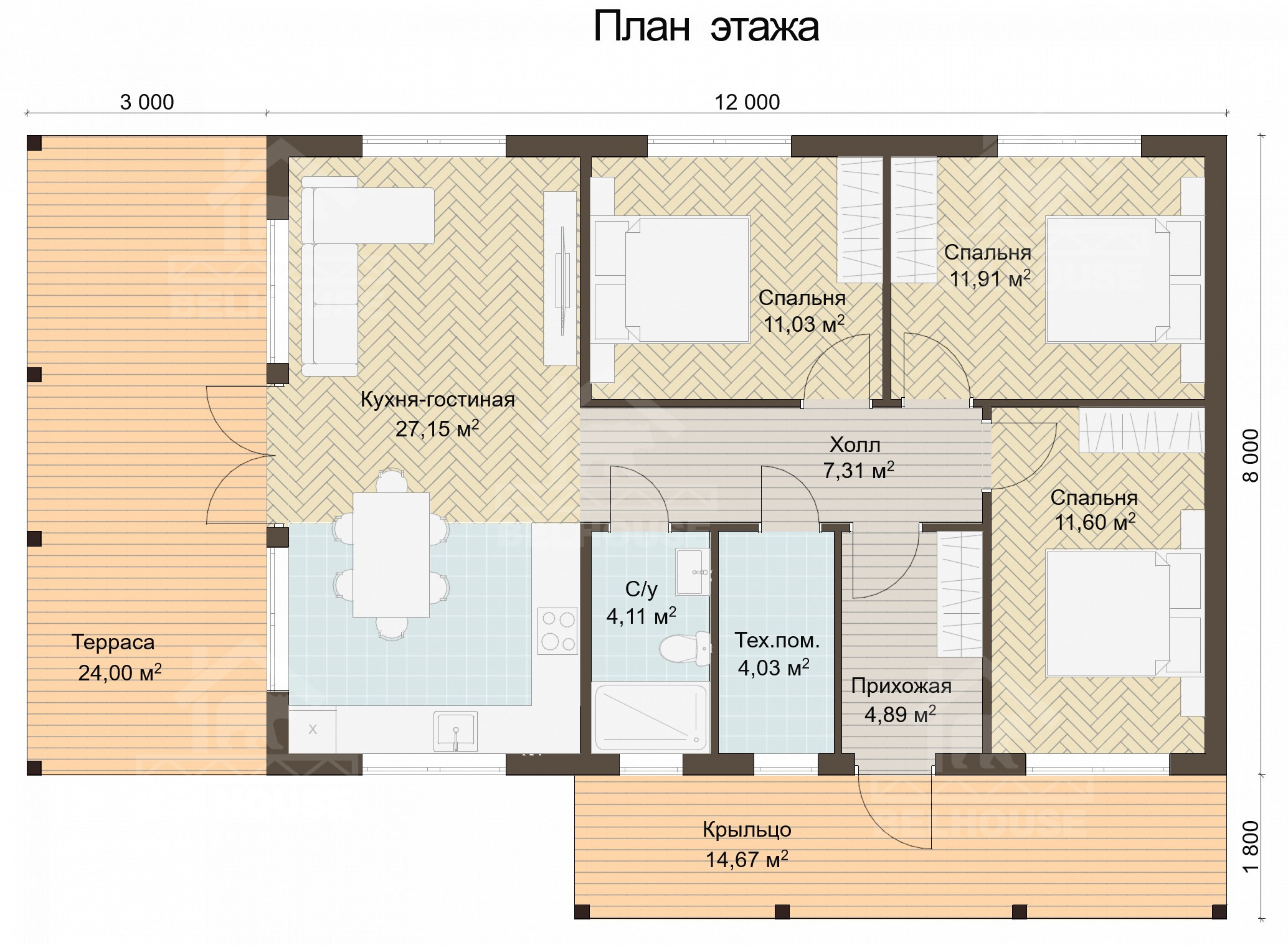 Строительство дома в Дмитровском районе — объект №10